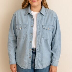 Vintage Calvin Klein Sport Jean Button Down 90s Chic